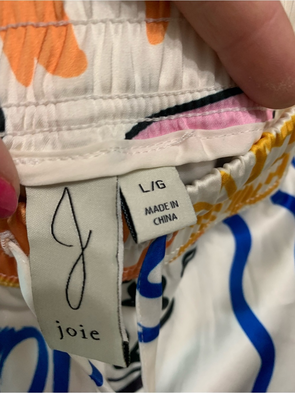Joie Satin wide leg pants Art Print colorful soft comfy - Picture 3 of 5
